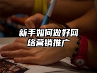 新手如何做好網(wǎng)絡(luò)營銷推廣