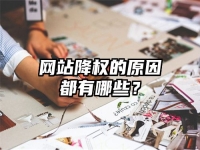 網站降權的原因都有哪些？