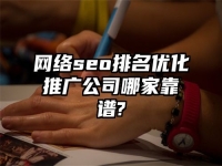 網絡seo排名優化推廣公司哪家靠譜?
