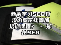新手學(xué)習(xí)SEO有沒必要花錢參加培訓(xùn)課程？ - 鄭州SEO