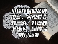 小程序幫助品牌鎖客，實現裂變式營銷，打通線上線下，賦能品牌門店發