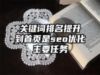 關鍵詞排名提升到首頁是seo優化主要任務